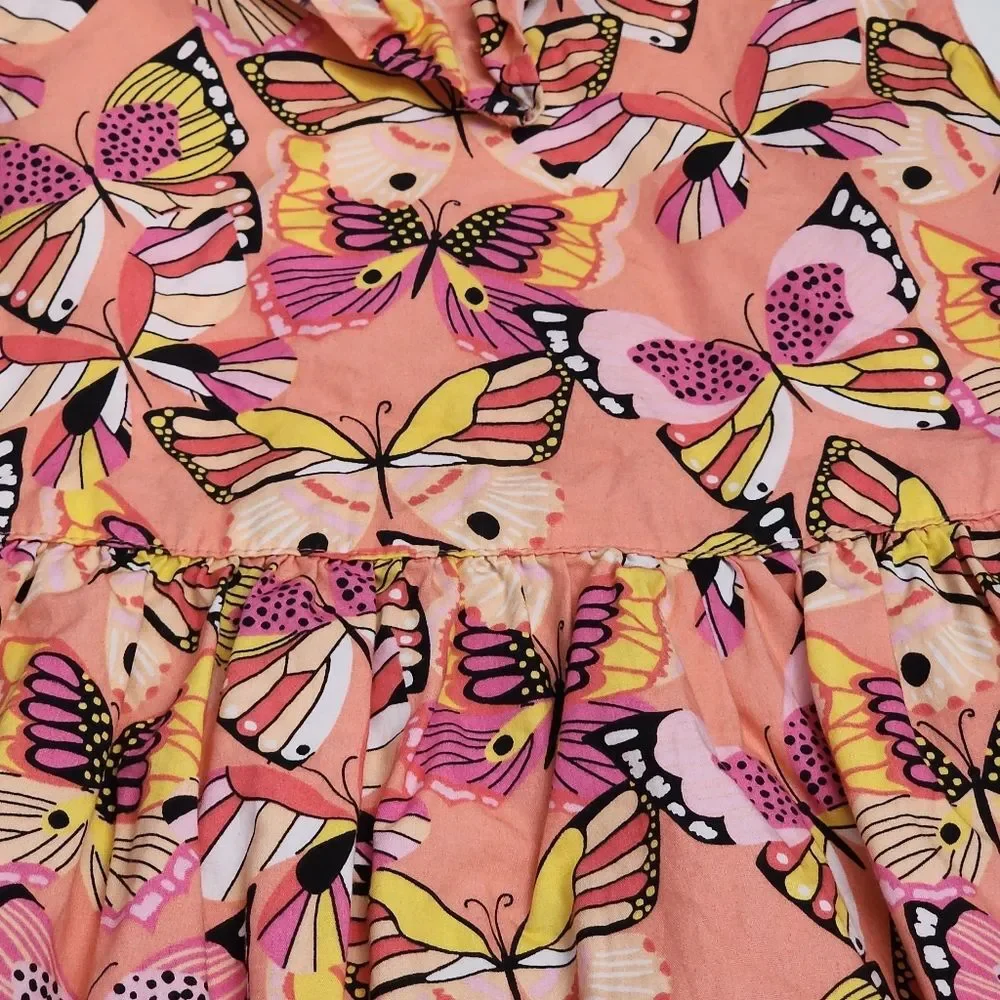 Gymboree Magical Monarch Butterfly Butterflies Orange Cotton Spring Dress Size 8